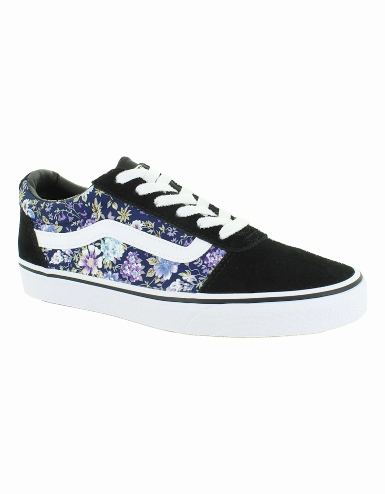 Womens Ward Floral Trainers (Black)