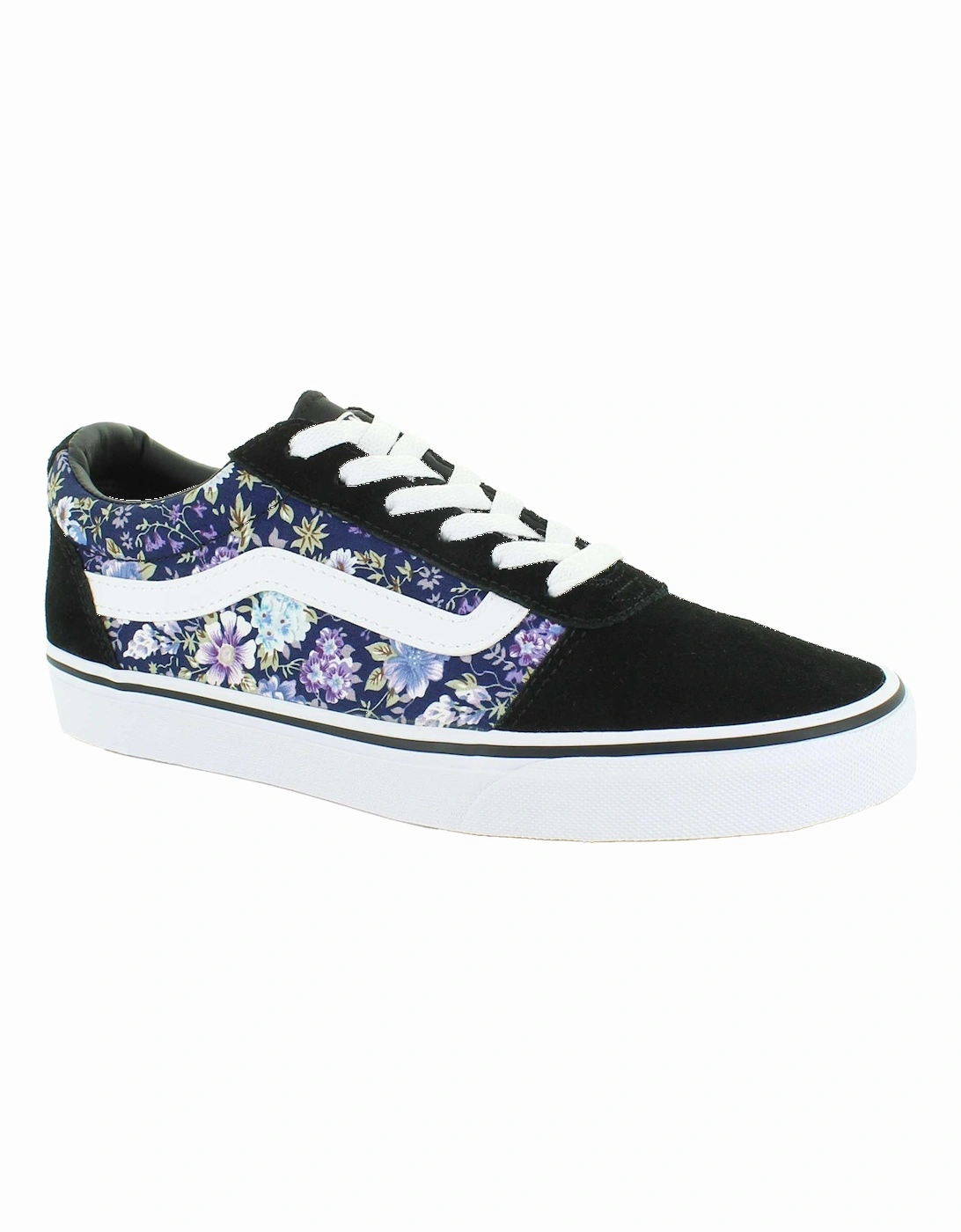 Womens Ward Floral Trainers (Black), 5 of 4