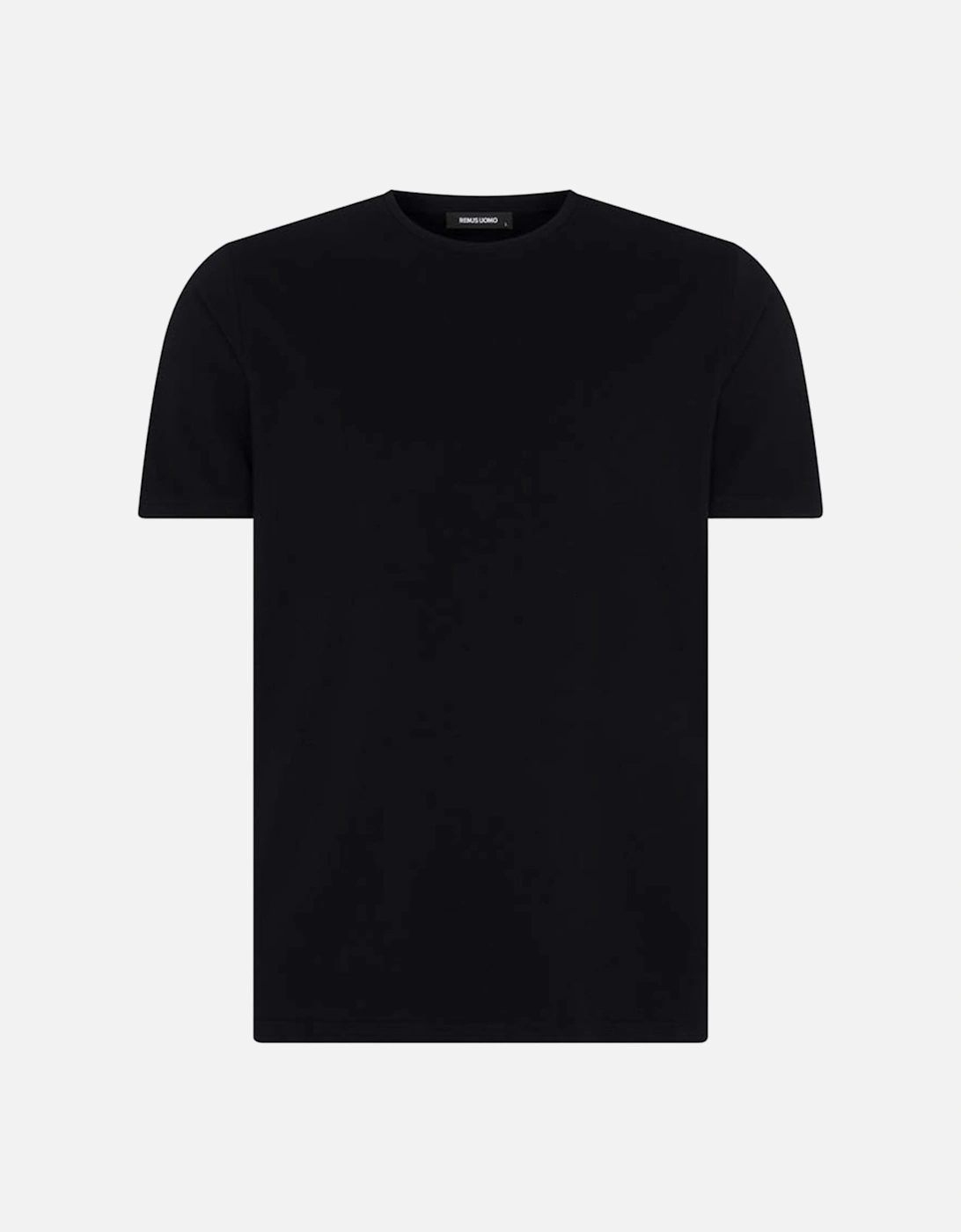 Mens Plain Tapered Fit T-Shirt (Navy), 7 of 6