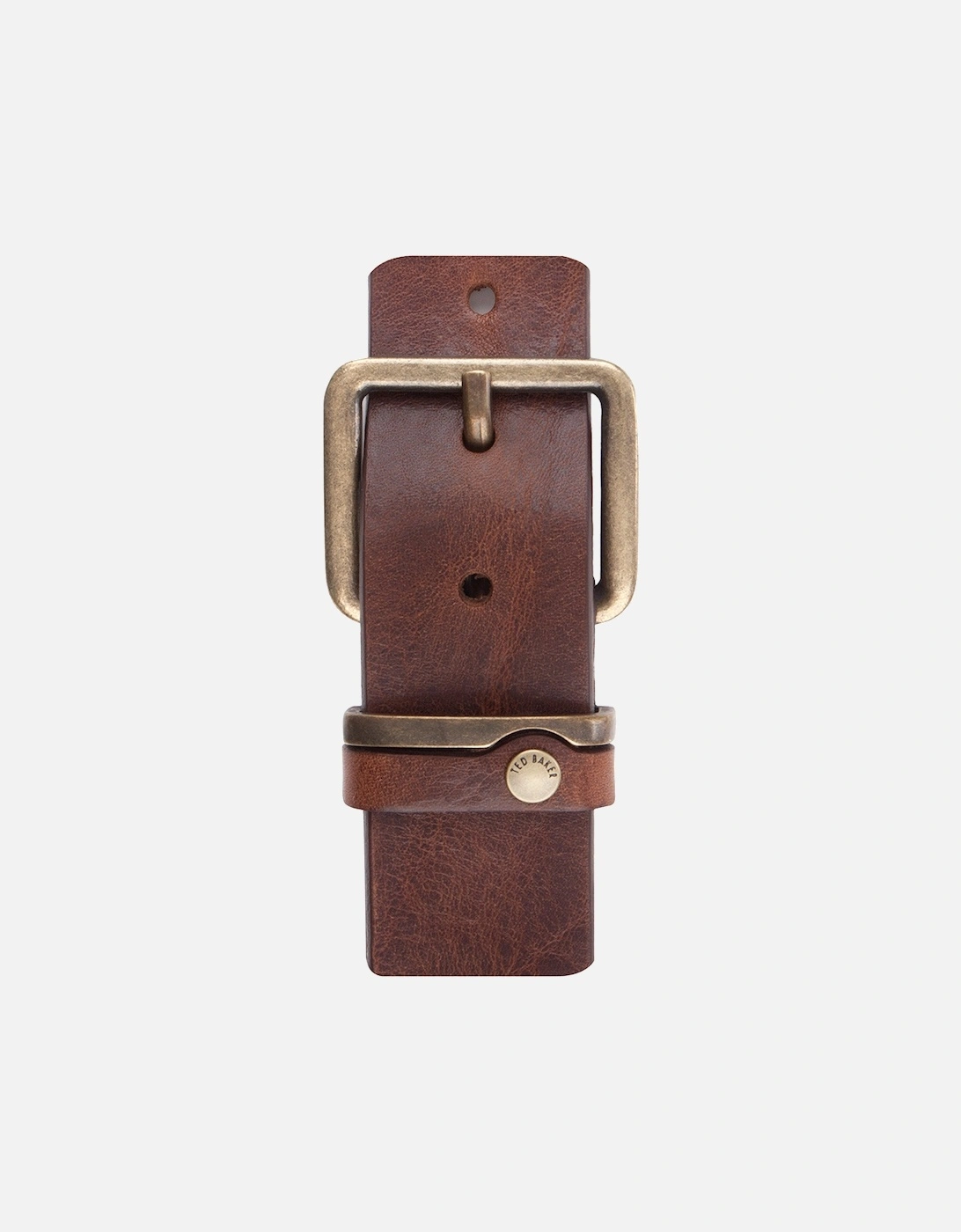 Mens Katchup Leather Belt (Tan), 2 of 1