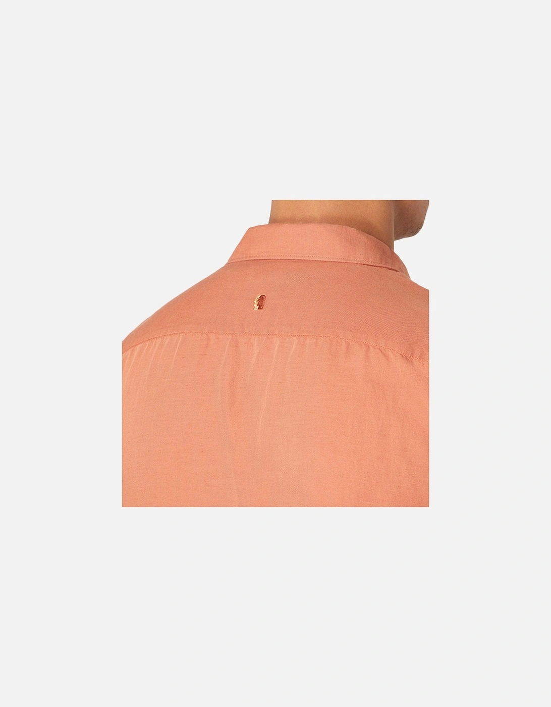 Mens Tapered Fit Short Sleeve Shirt (Terracotta)