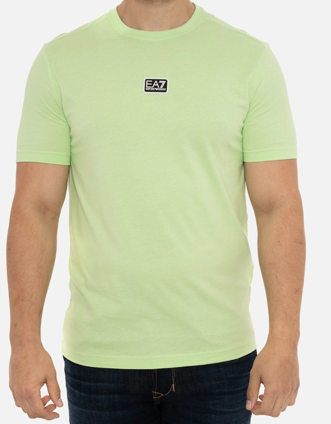 Mens Chest Rubber Logo T-Shirt (Green), 8 of 7