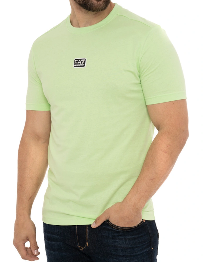 Mens Chest Rubber Logo T-Shirt (Green)