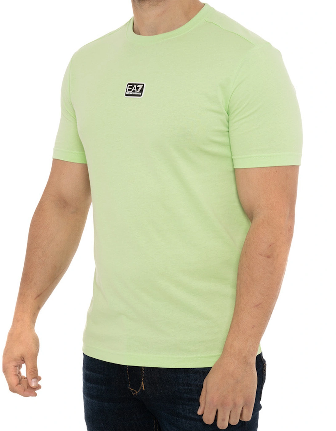 Mens Chest Rubber Logo T-Shirt (Green)