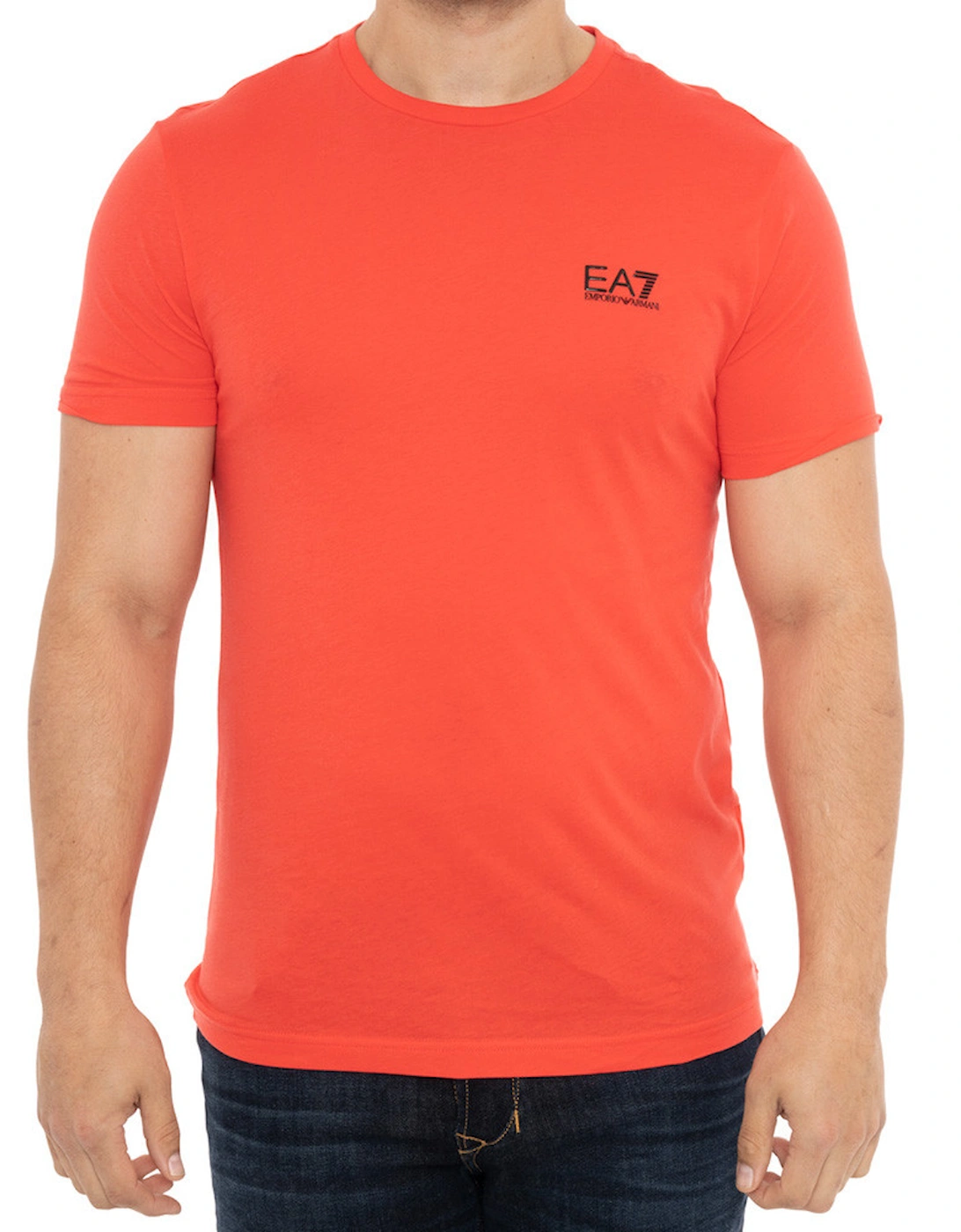 Mens Small Logo T-Shirt (Red), 8 of 7
