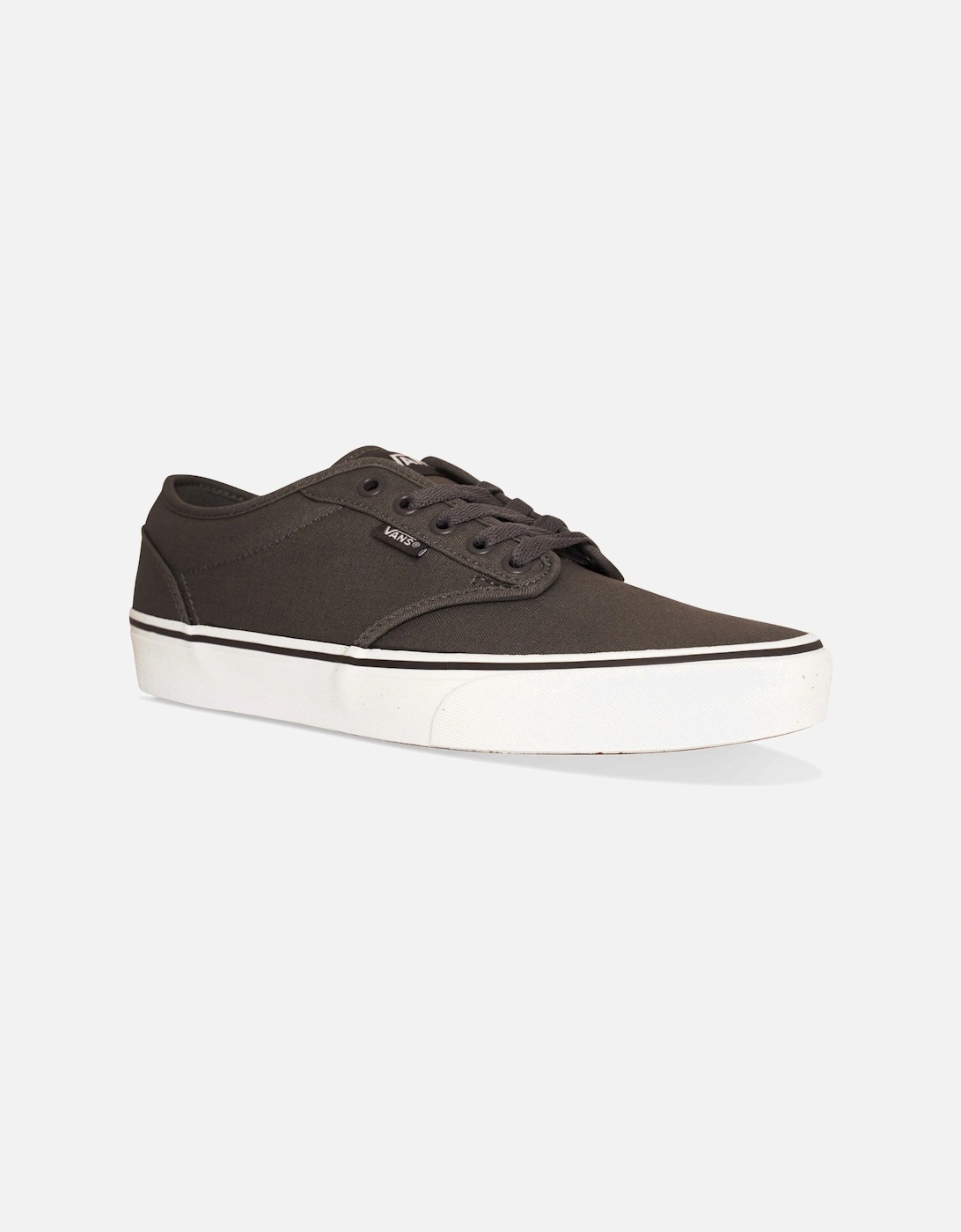 Mens Atwood Canvas Trainers (Pewter), 4 of 3