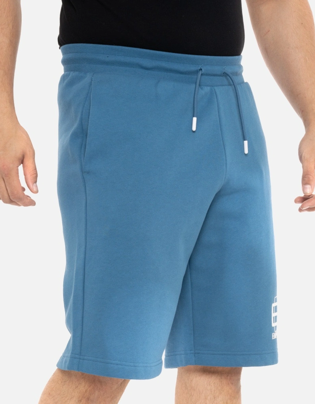 Mens Big Logo Jersey Shorts (Blue)