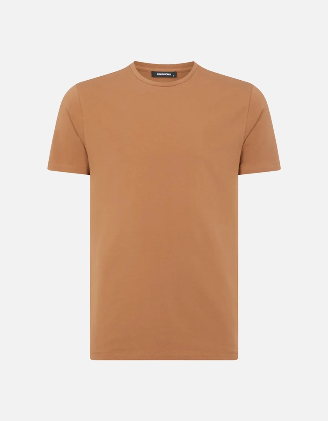 Mens Plain Tapered Fit T-Shirt (Camel Brown), 5 of 4
