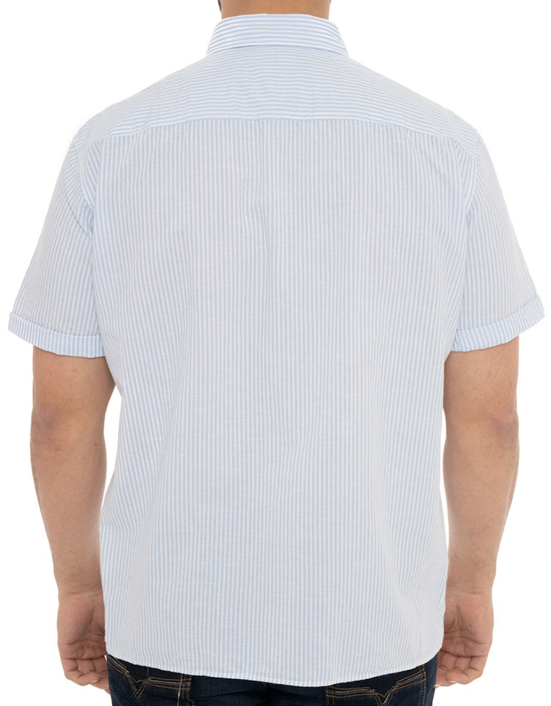Joop Mens Herry S/S Stripe Shirt (Blue)