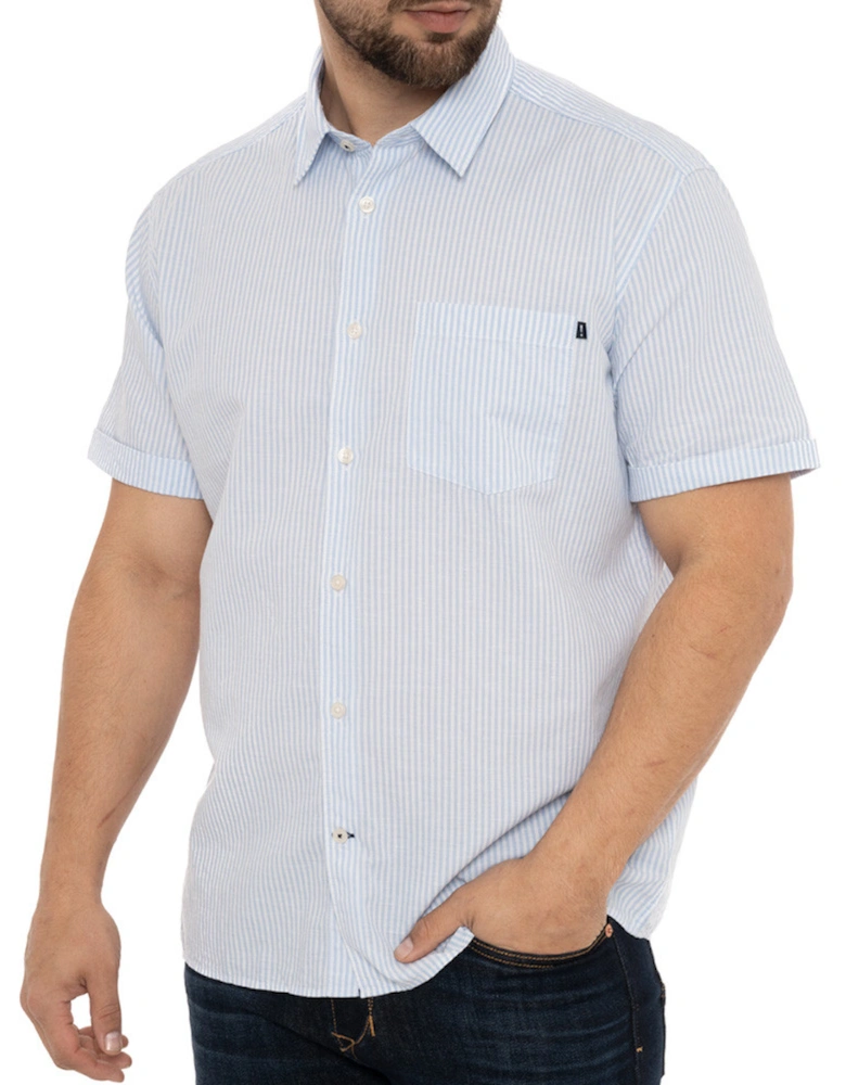 Joop Mens Herry S/S Stripe Shirt (Blue)