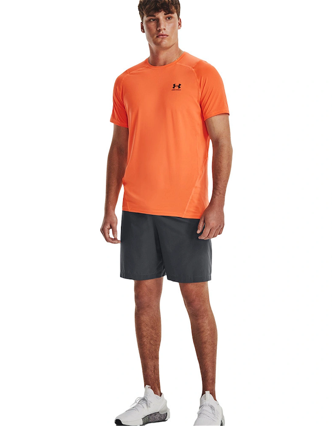 Mens Heat Gear Fitted T-Shirt (Orange)