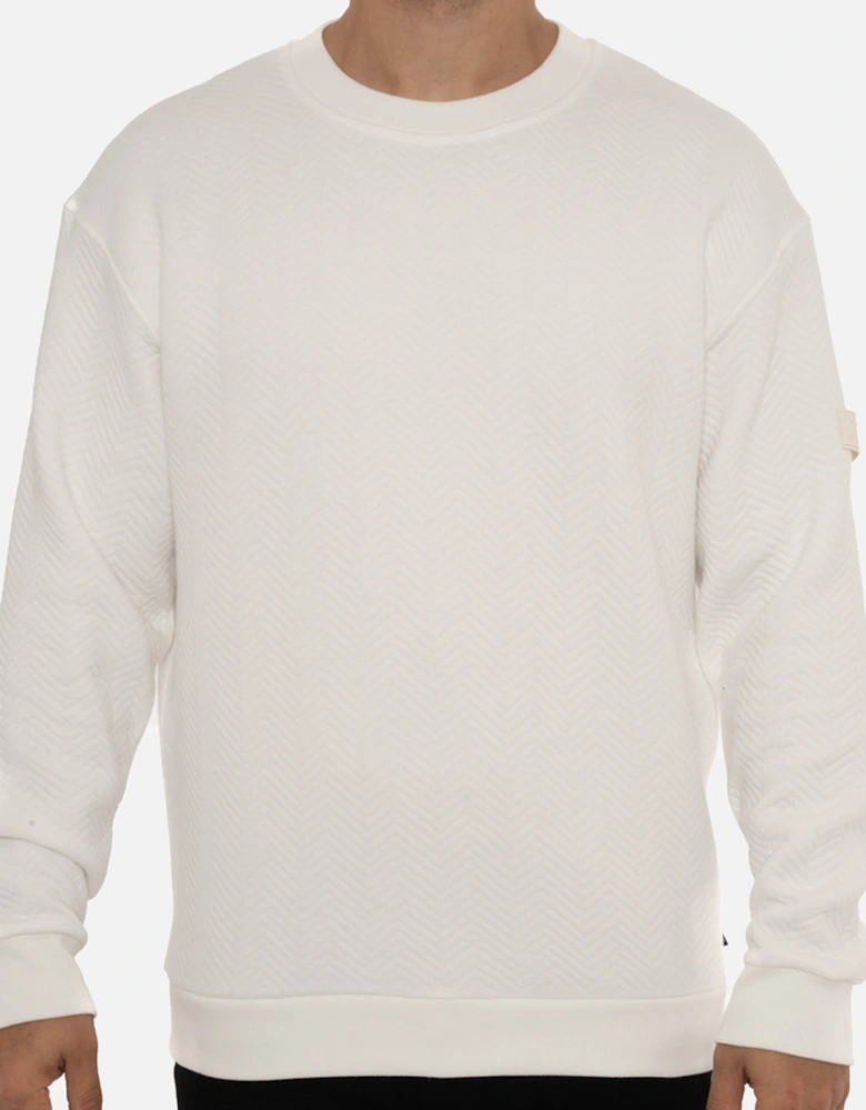Joop Mens Taras Crew Sweatshirt (White)
