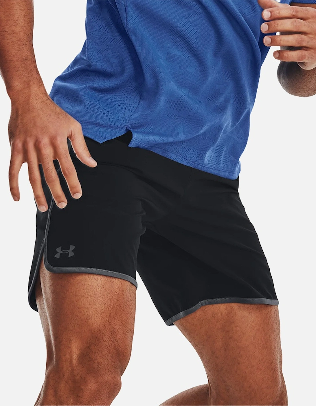 Mens HIIT Woven 8" Shorts (Black)