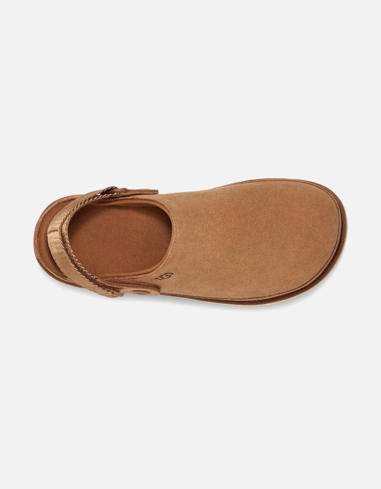 Womens Golden Star Clogs (Chestnut)