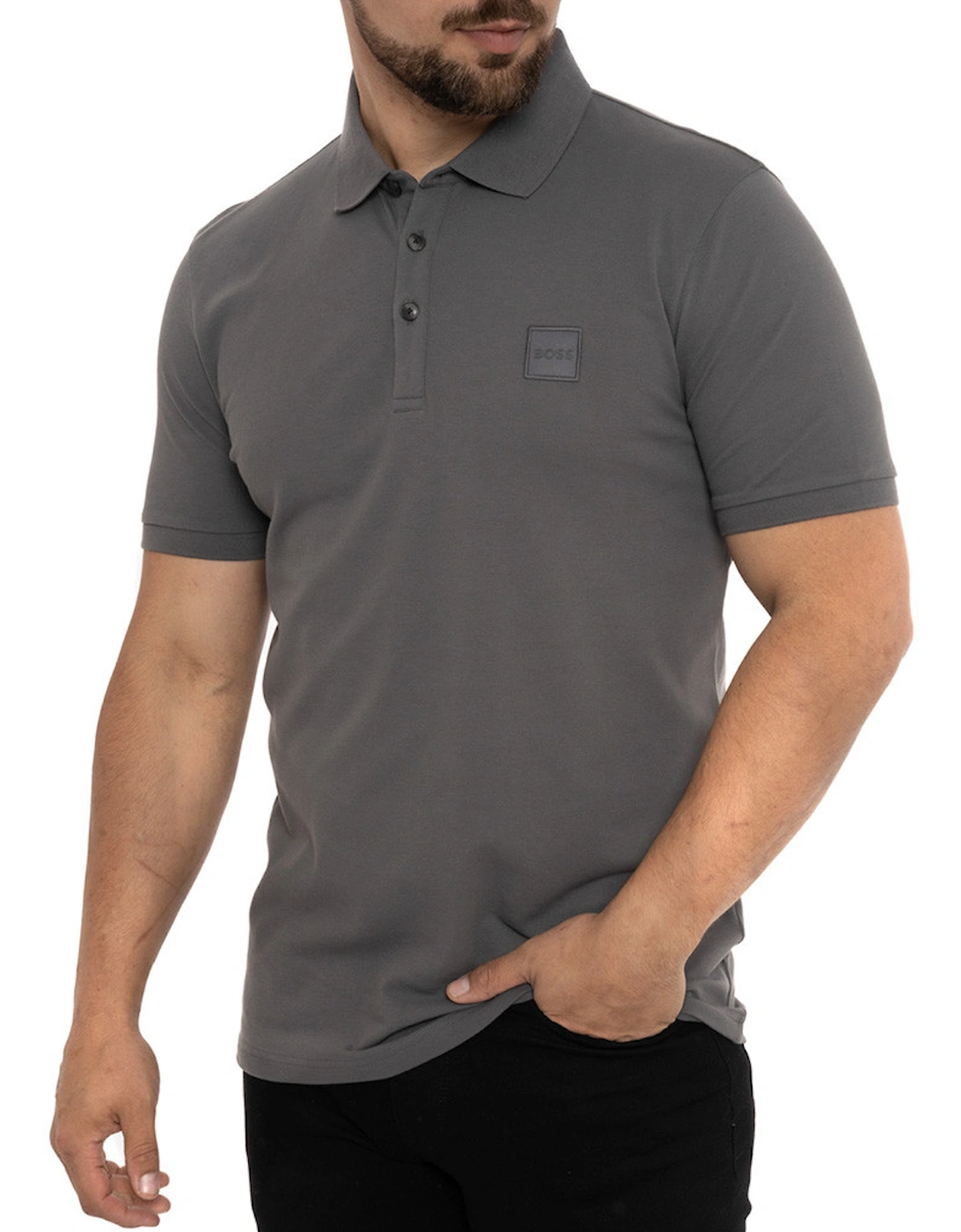 Boss Mens Passenger Slim Fit Polo Shirt (Grey)