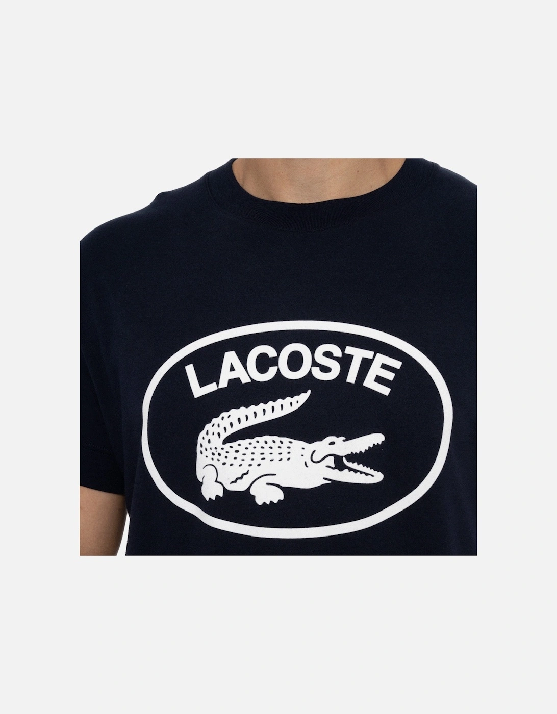 Mens Large Croc Logo T-Shirt (Navy)