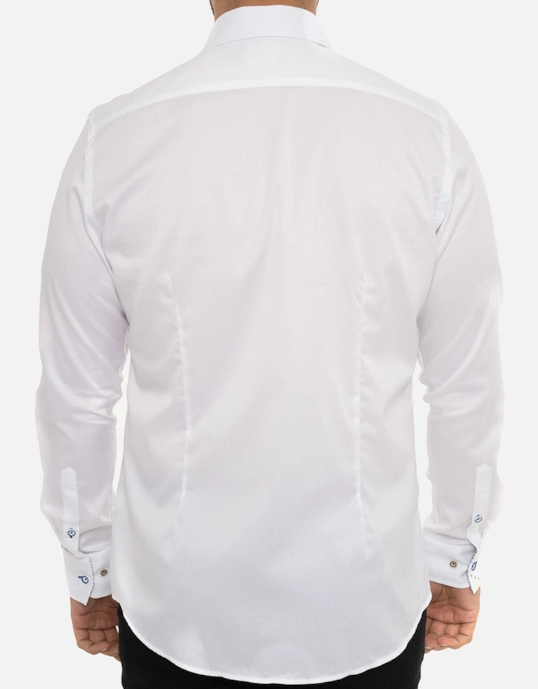 Coffee Cup Trim Shirt (White)