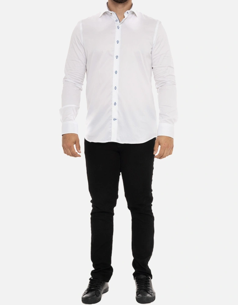 Coffee Cup Trim Shirt (White)