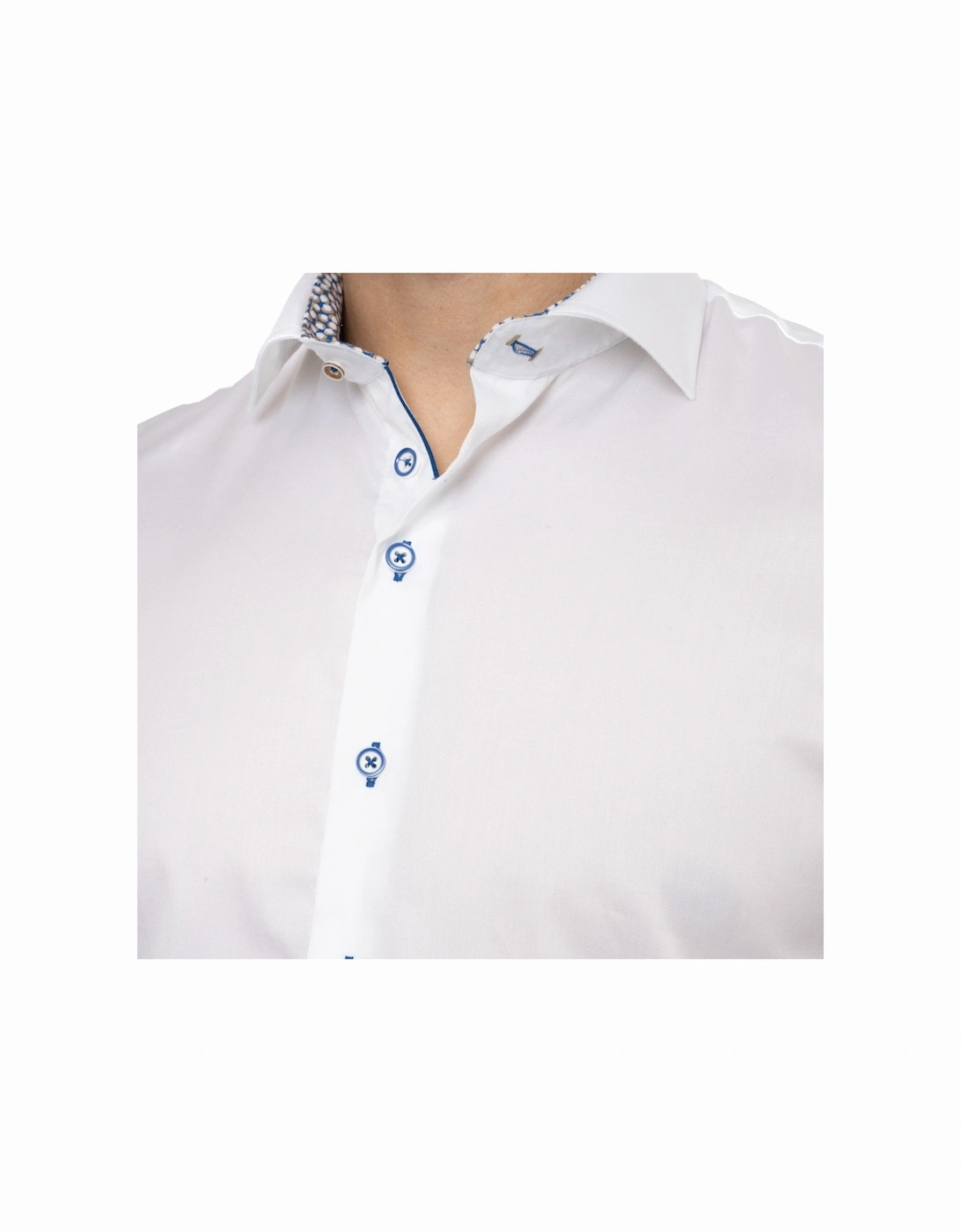 Coffee Cup Trim Shirt (White)