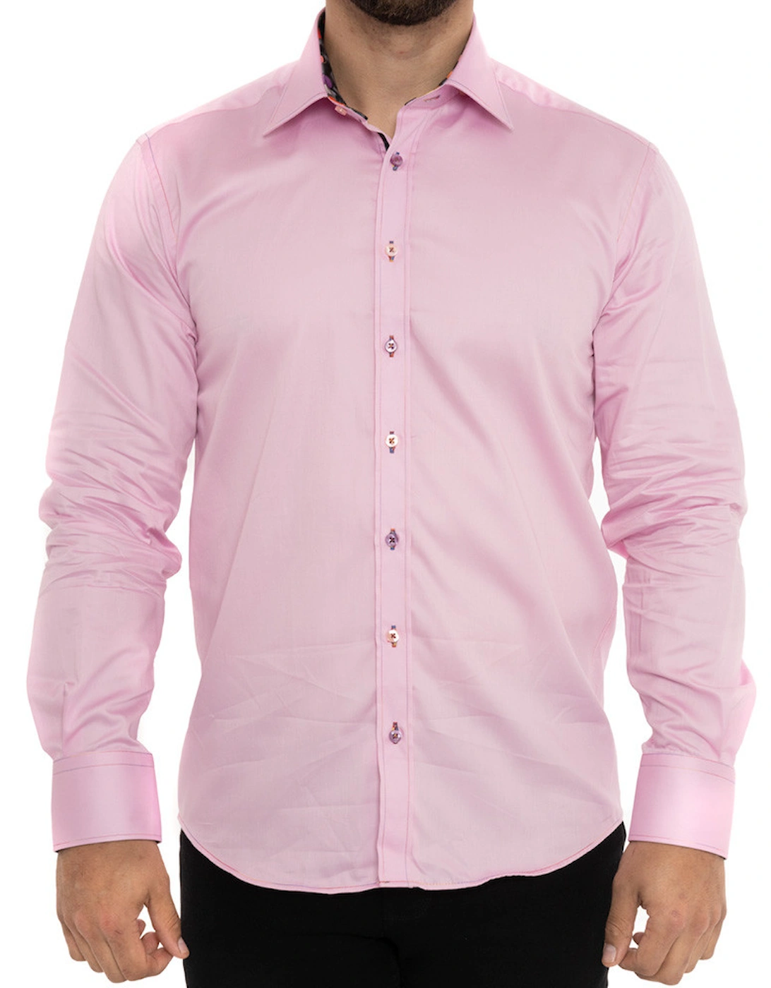 Mens Vinyl Trim Shirt (Pink), 8 of 7