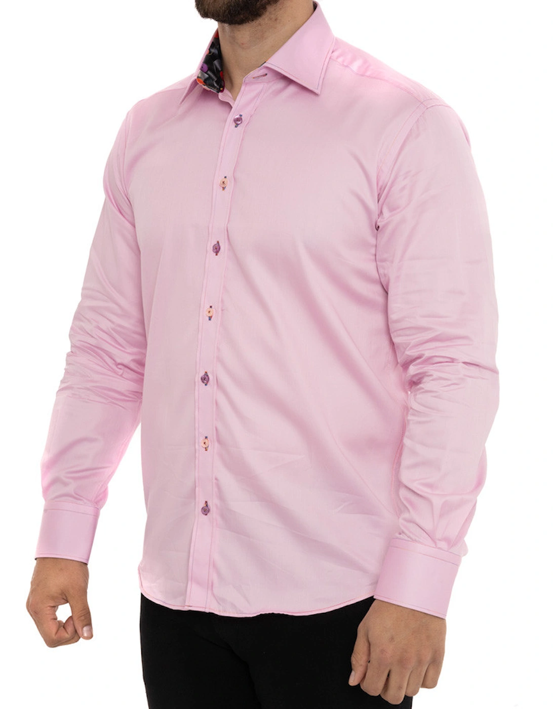 Mens Vinyl Trim Shirt (Pink)