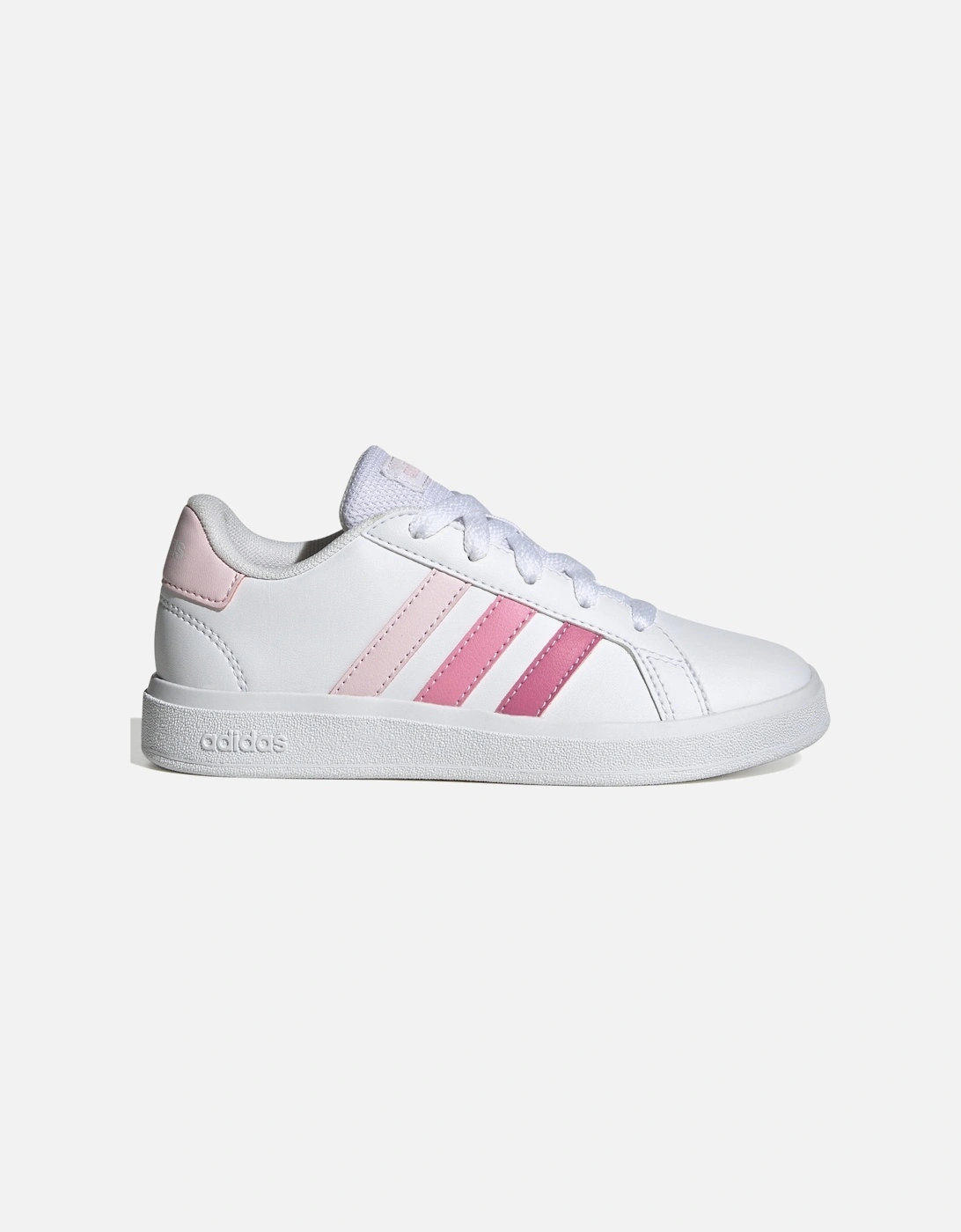 Youths Grand Court 2.0 Trainers (White/Pink), 9 of 8
