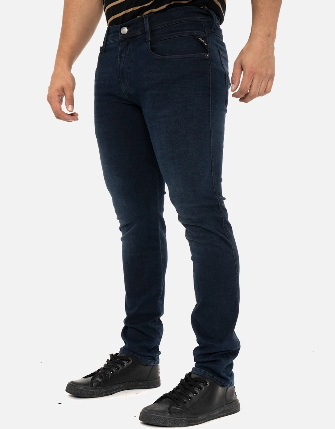 Mens Anbass Recycled 360 Jeans (Dark Blue)