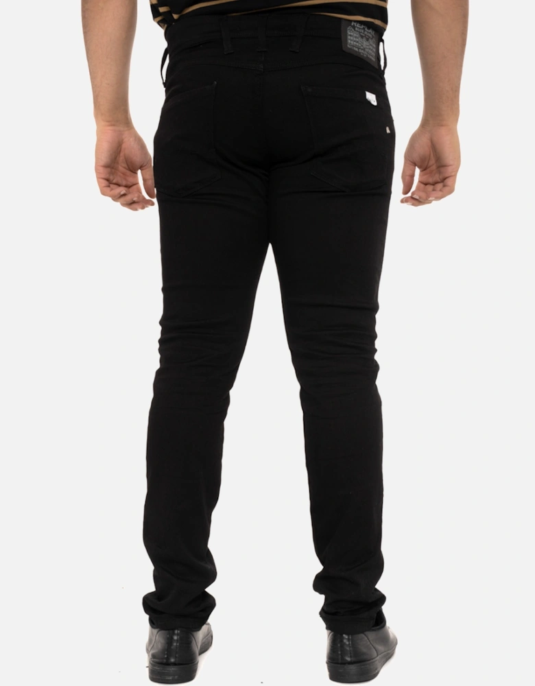 Mens Anbass Slim Fit Jeans (Black)