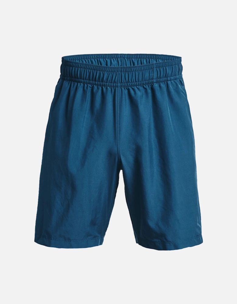 Mens Woven Graphic Shorts (Blue)
