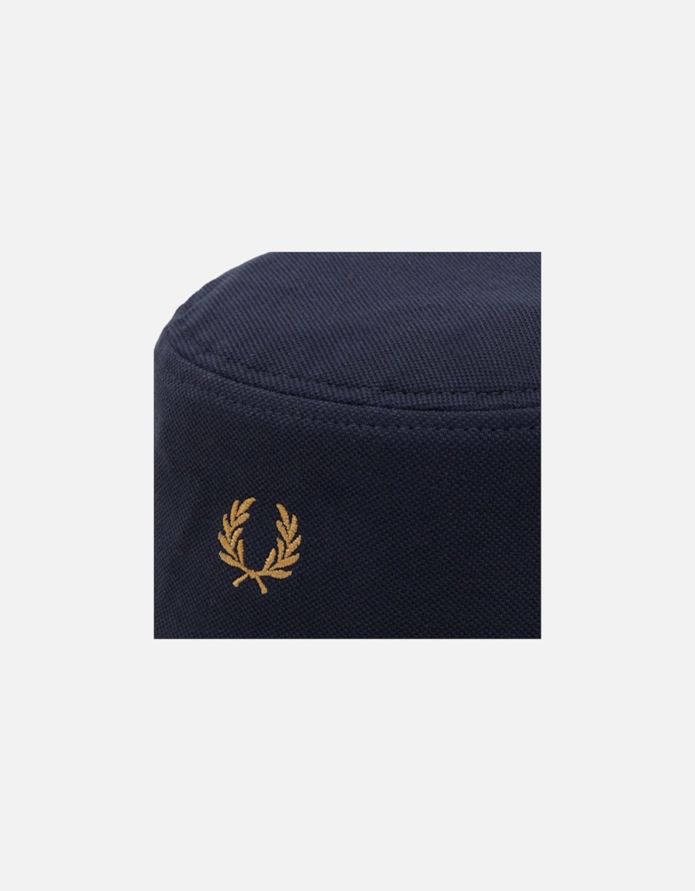 Mens Bucket Hat (Navy/Brown)