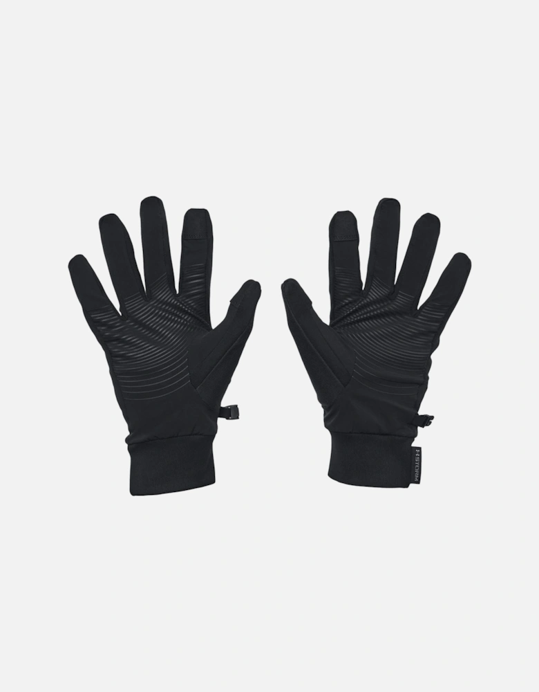Mens Storm Fleece Run Gloves (Black)