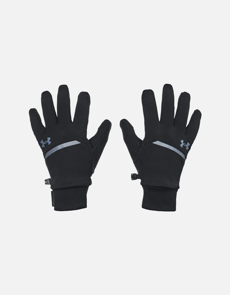 Mens Storm Fleece Run Gloves (Black)