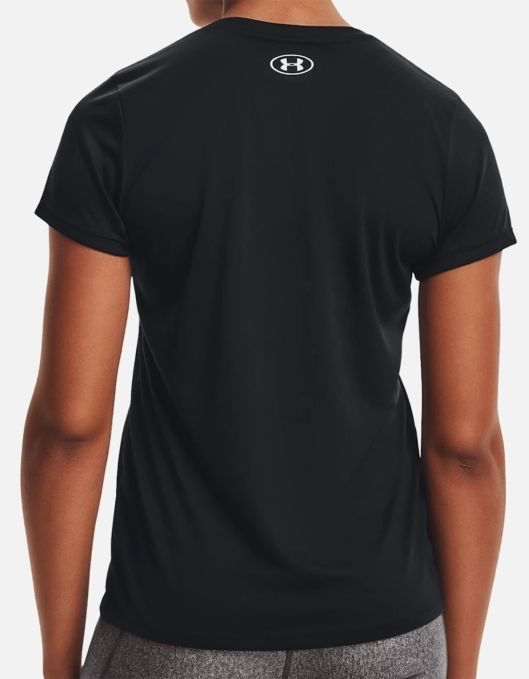 Womens Tech V Neck T-Shirt (Black)