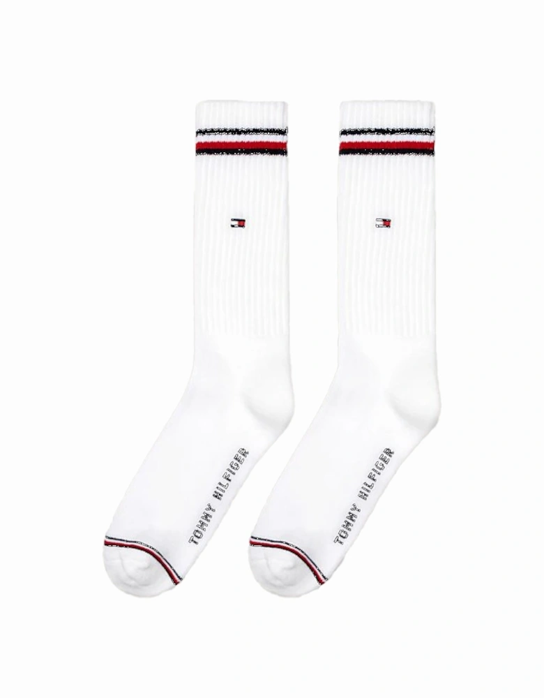 Mens Iconic Sock 2 Pack (White)