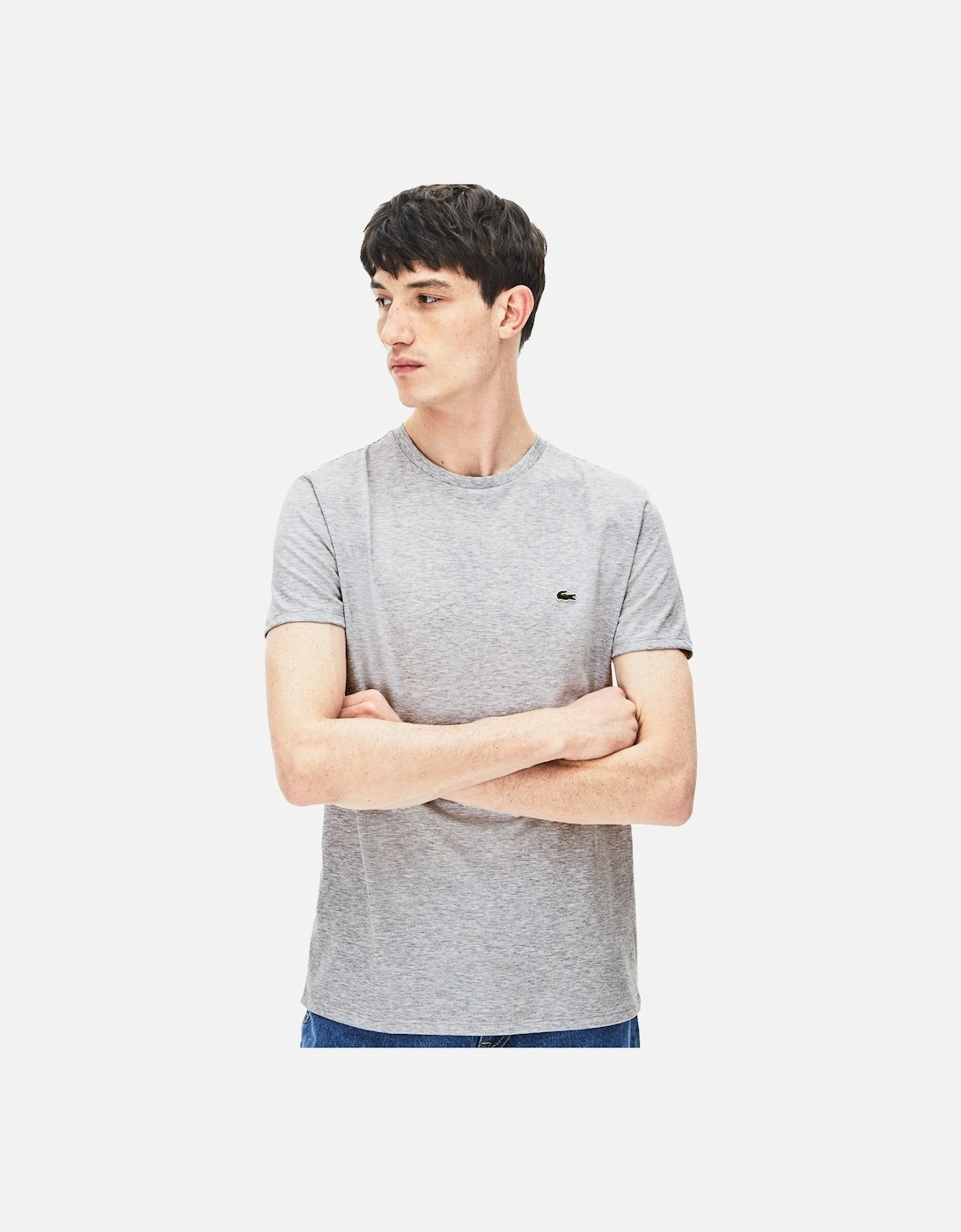 Sport Mens Plain Crew T-Shirt (Grey)