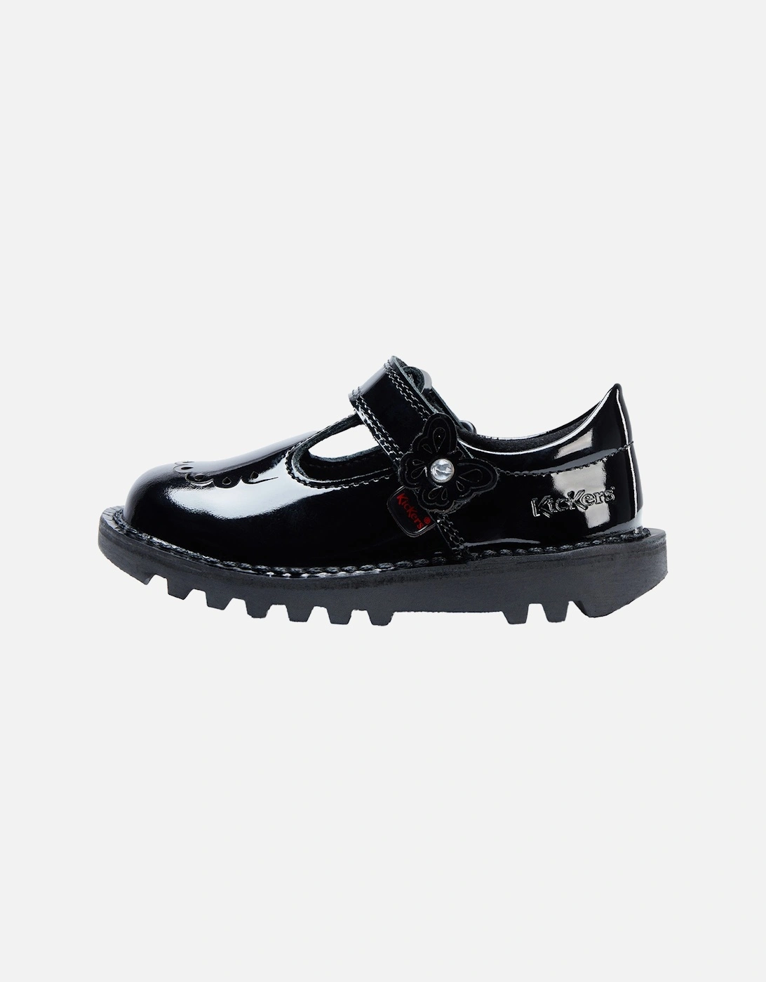 Infants Kick T-Bloom Patent Shoes (Black), 7 of 6