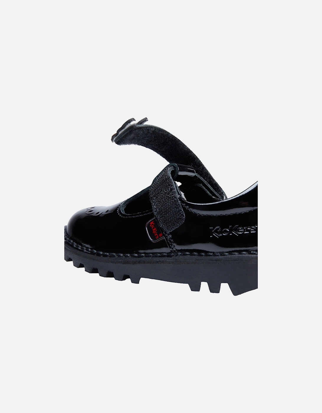 Infants Kick T-Bloom Patent Shoes (Black)