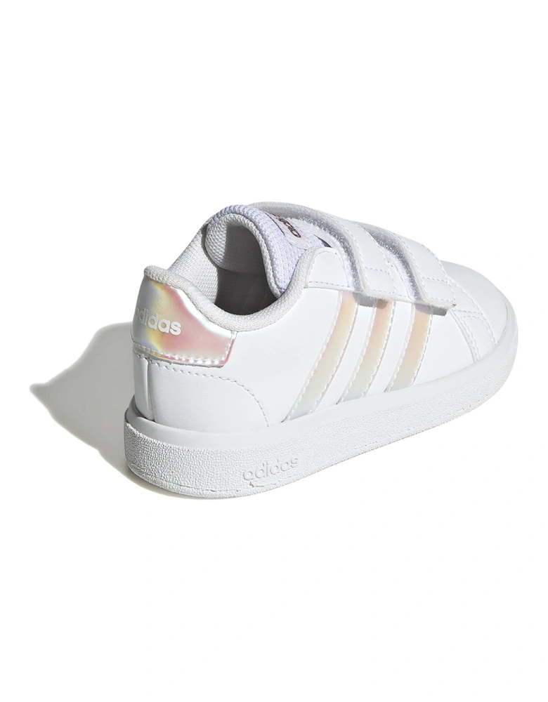 Infants Gran Court 2.0 CF Trainers (White/Silver)
