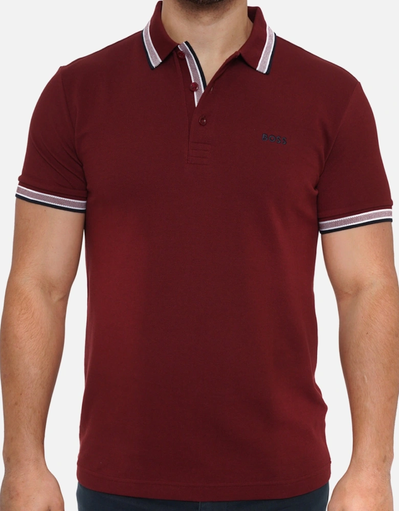 Boss Mens Paddy 1 Polo Shirt (Bordeux)