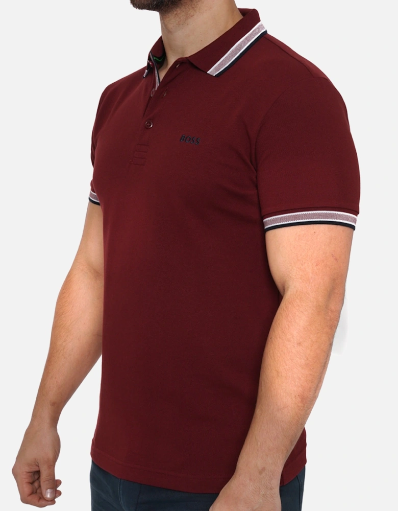 Boss Mens Paddy 1 Polo Shirt (Bordeux)