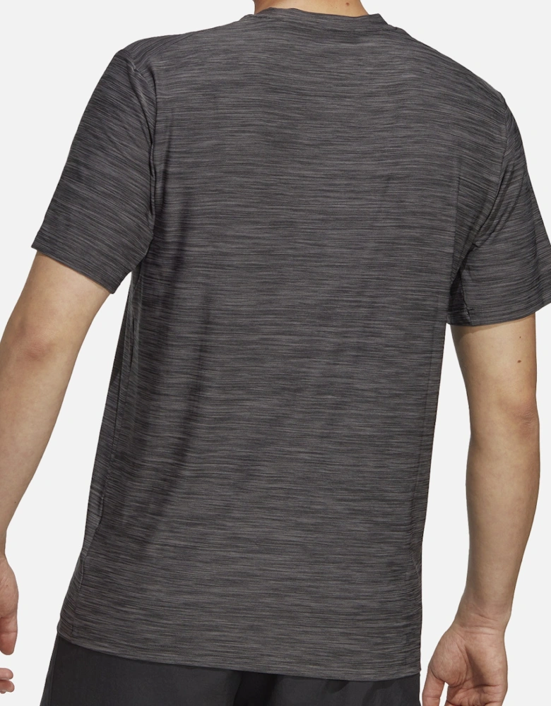Mens Training Essential Stretch T-Shirt (Black)