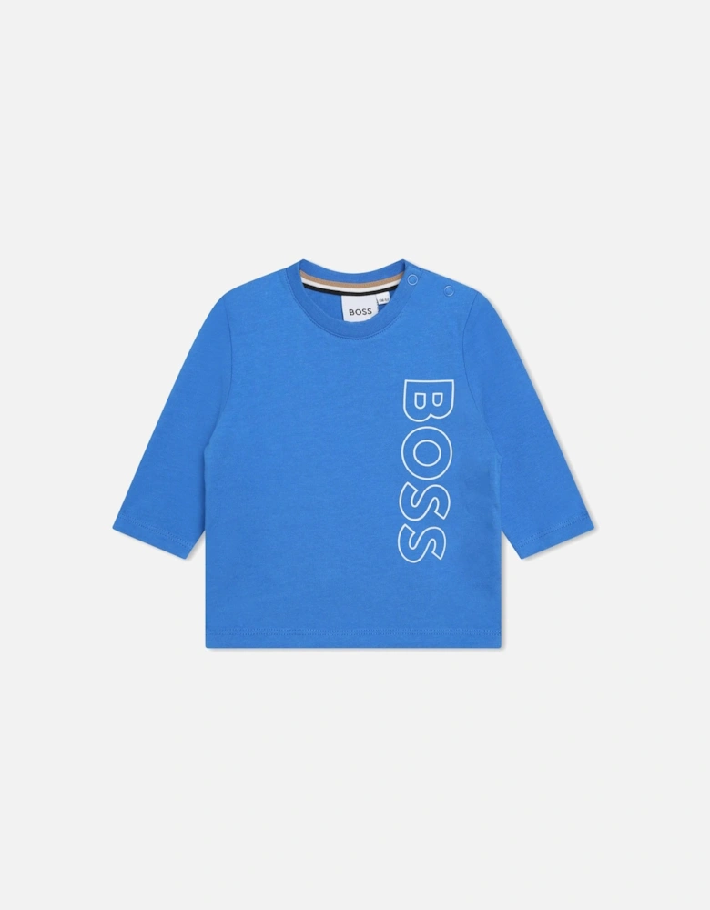 Infants Long Sleeve T-Shirt (Blue)