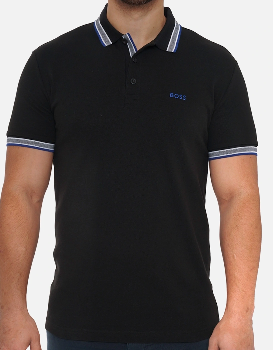 Boss Mens Paddy 1 Polo Shirt (Black), 8 of 7