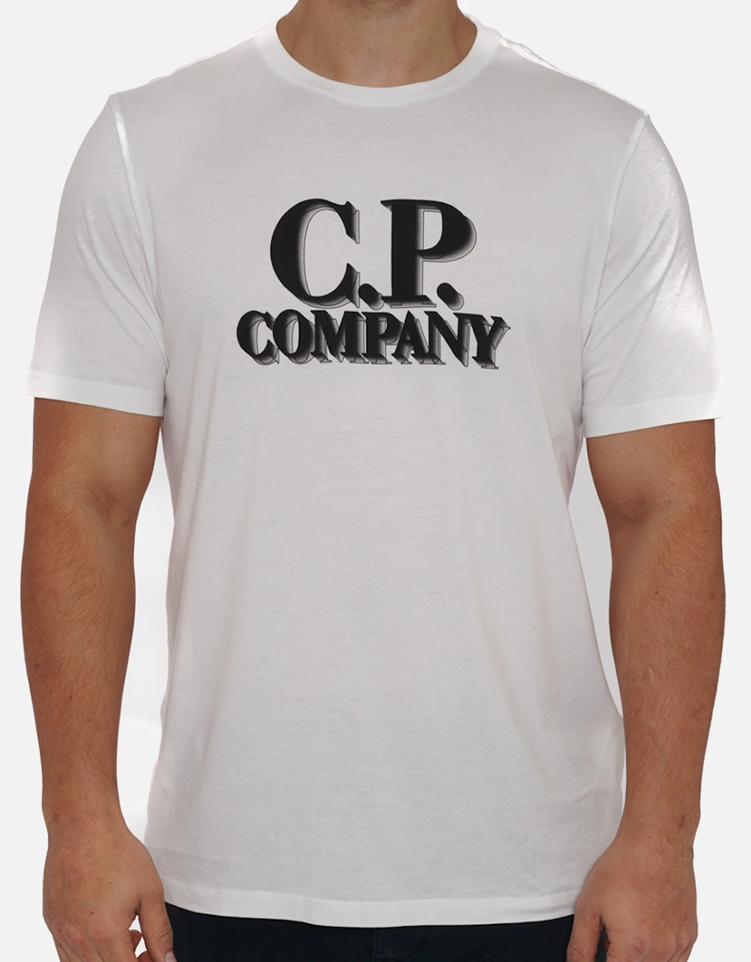 C.P. Company Mens Logo T-Shirt (White), 8 of 7