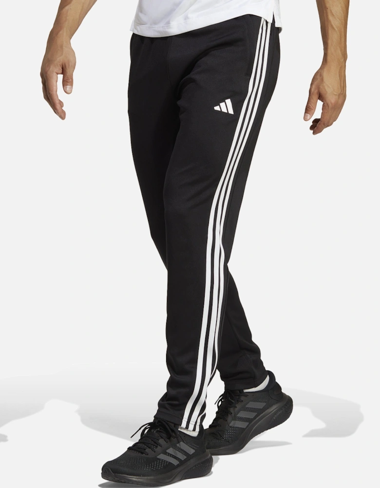 Mens Training Essential 3-Stripe Joggers (Black)