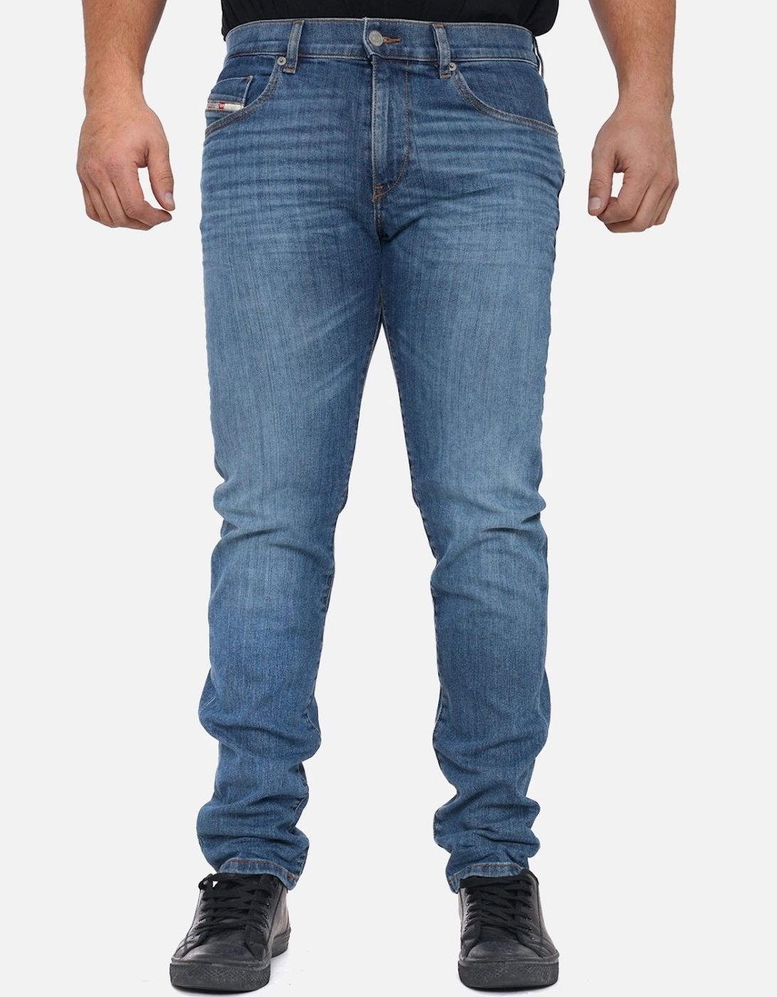 Mens D-Strukt Slim Fit Jeans (Blue), 9 of 8