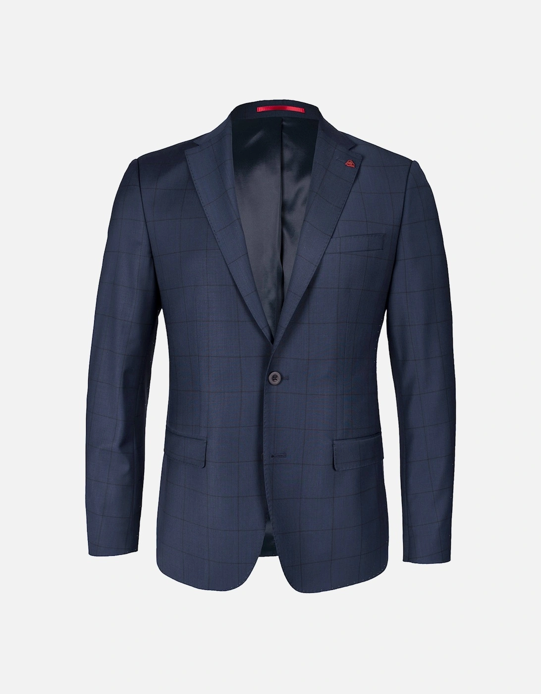 Mens Check Suit Jacket (Blue), 9 of 8