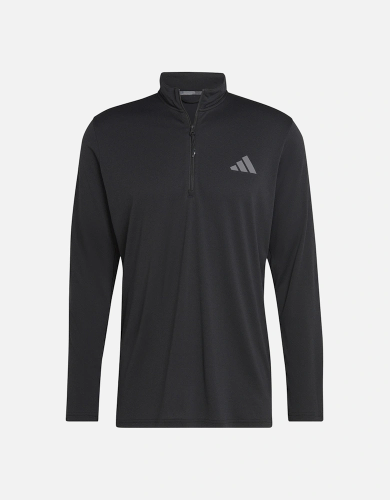 Mens Training Essential ½ Zip Jacket (Black)