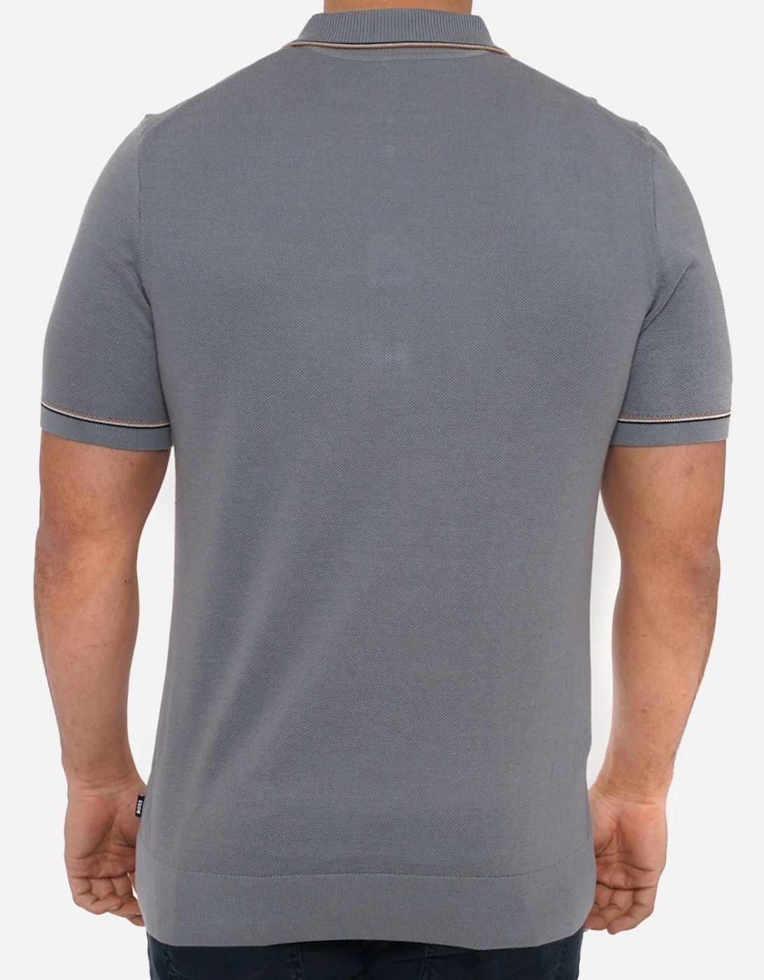 Mens Oleonardo Half Zip Polo Shirt (Grey)