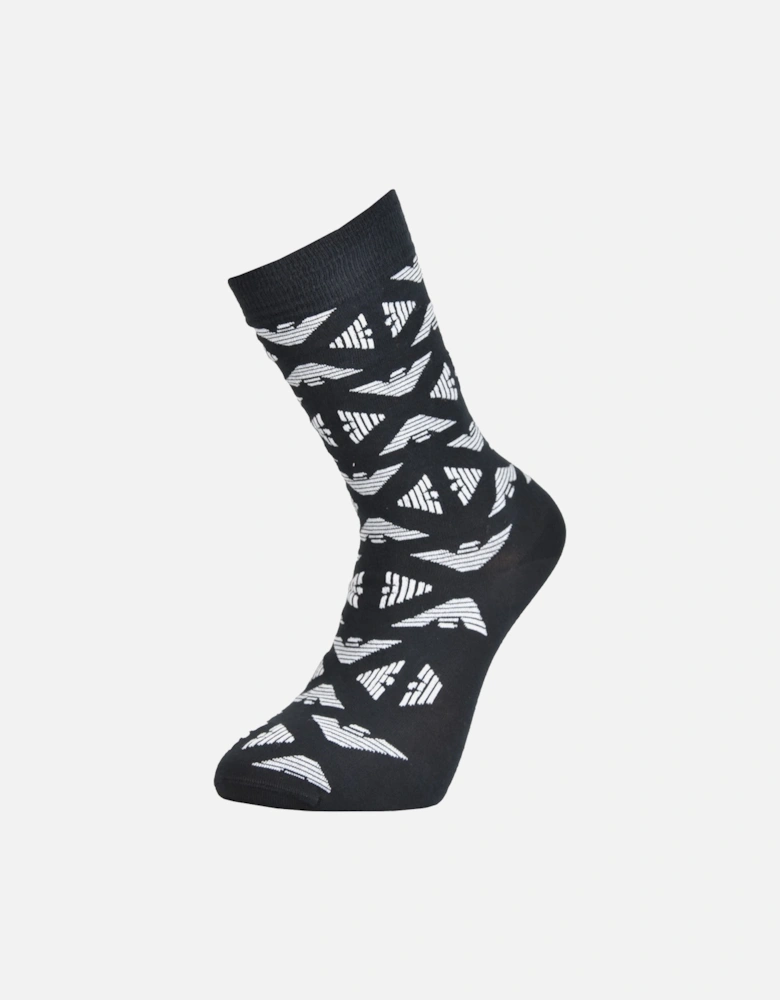 Mens Sock 3 Pair Gift Set (Black/Grey)